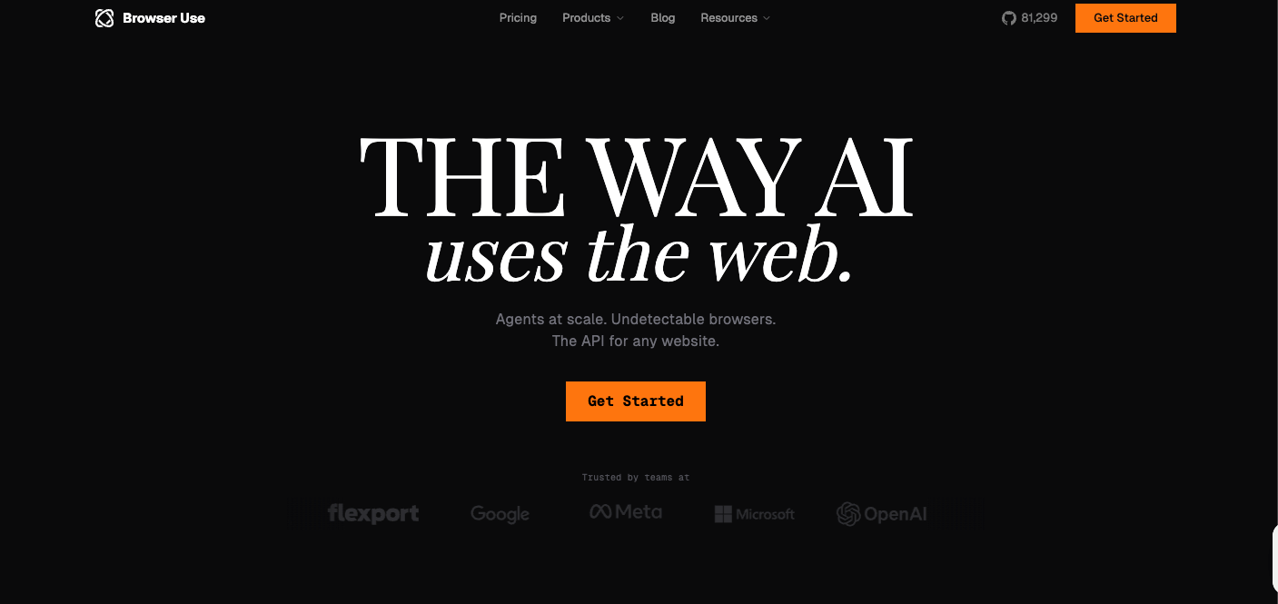 Browser Use AI agent platform