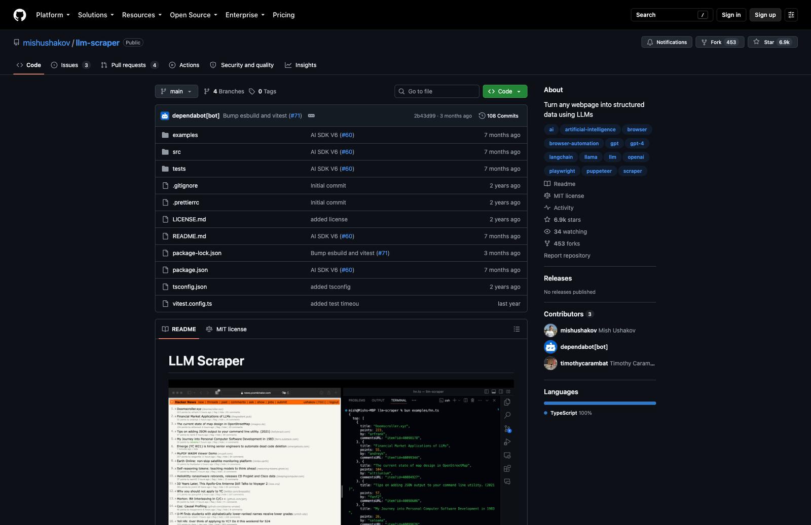 LLM Scraper