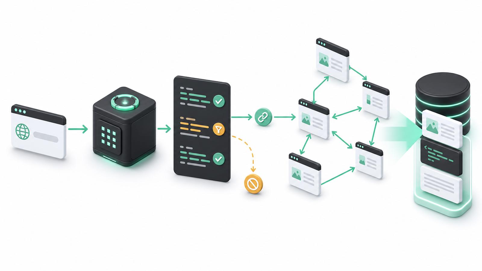 Regular web crawling agent diagram